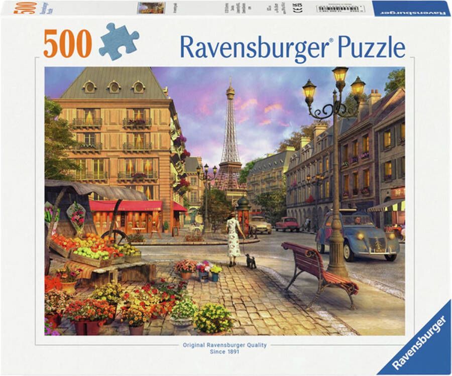 Ravensburger puzzel Wandeling door Parijs Legpuzzel 500 stukjes