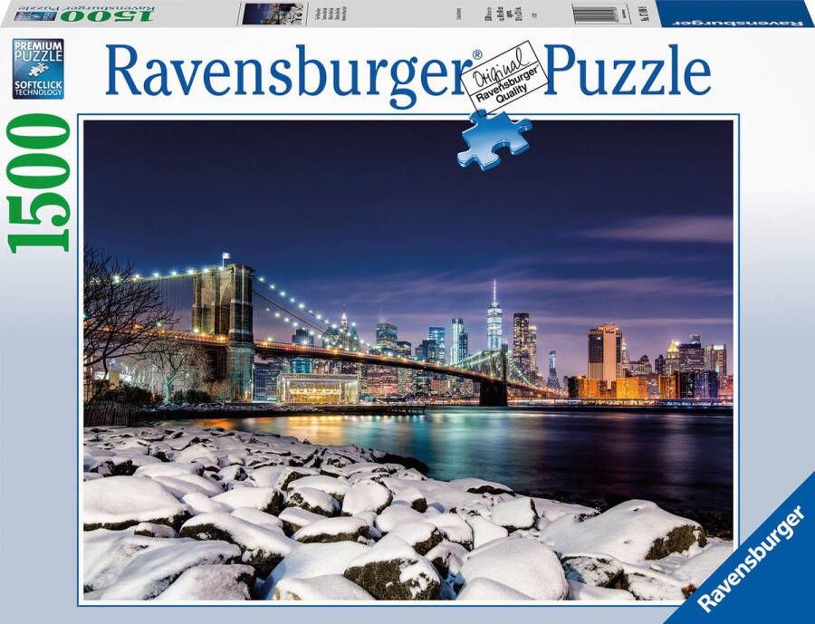 Ravensburger puzzel Winter in New York Legpuzzel 1500 stukjes