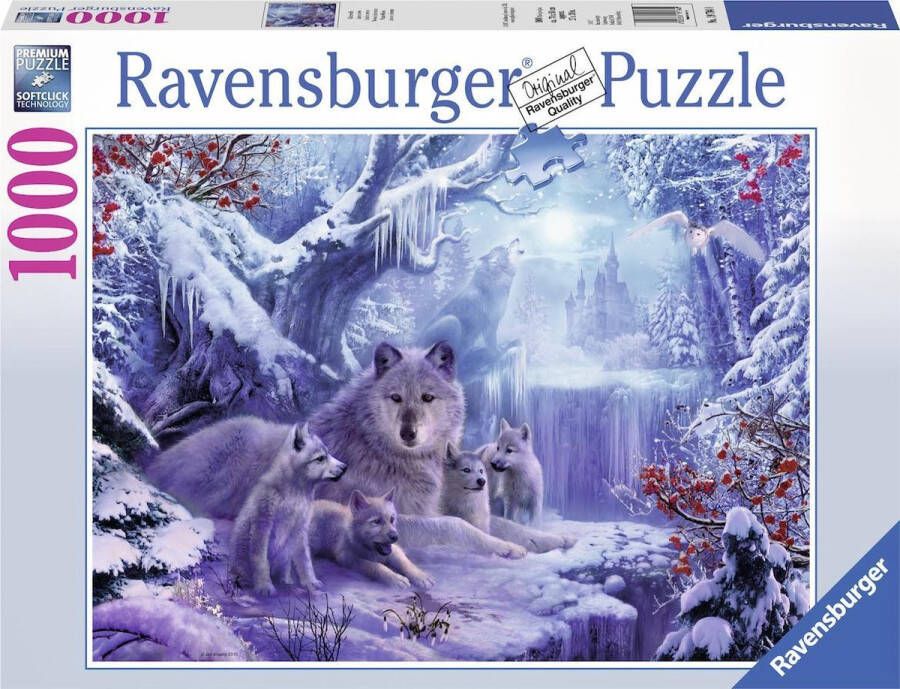 Ravensburger puzzel Wolven in de Winter Legpuzzel 1000 stukjes