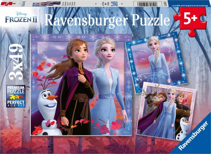 Ravensburger puzzels Disney Frozen 2 3 x 49 stukjes kinderpuzzel