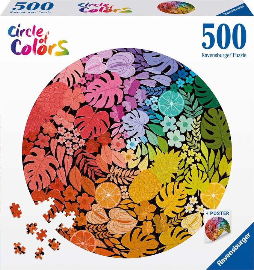 Ravensburger Circle of Colors Tropical Legpuzzel 500 stukjes