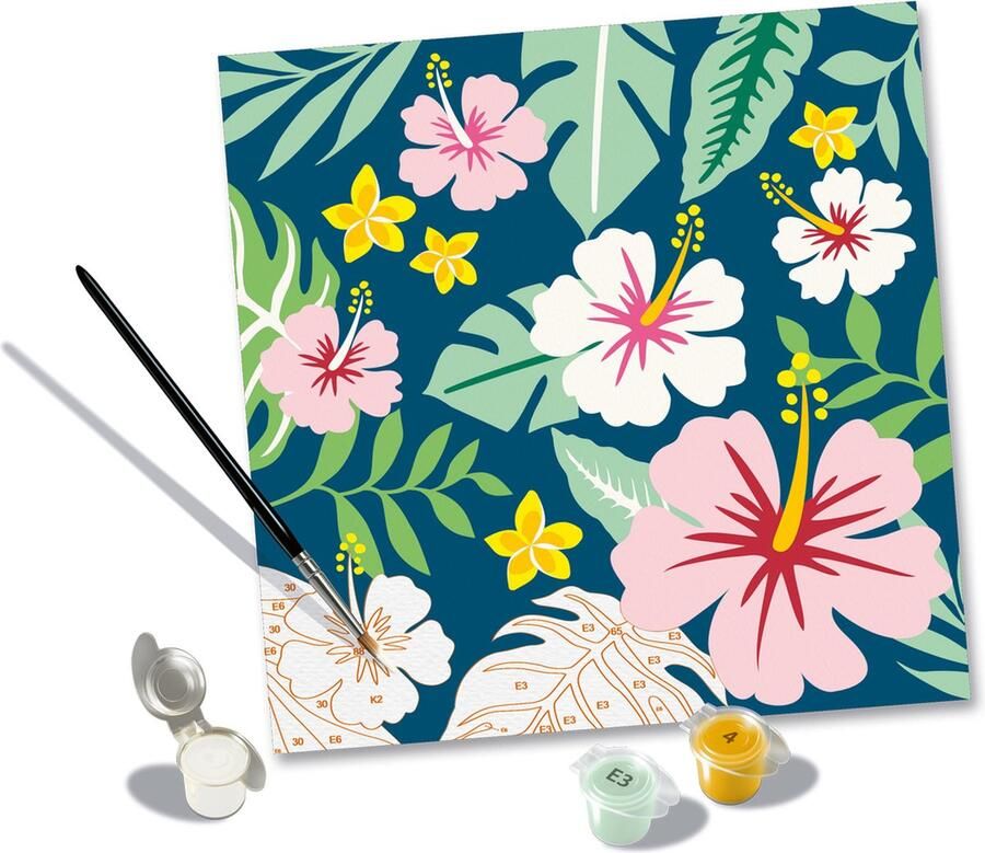 Ravensburger CreArt Exotic Flowers Schilderen op nummer voor volwassenen