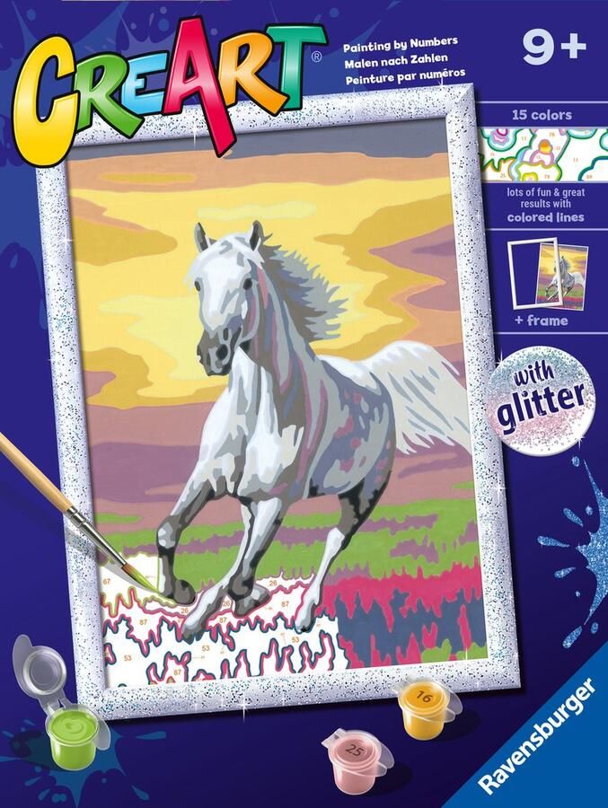 Ravensburger CreArt Horse at Sunset Schilderen op nummer voor kinderen