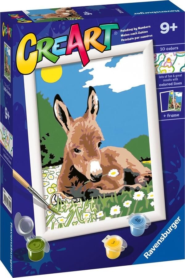 Ravensburger CreArt Little Donkey Schilderen op nummer voor kinderen