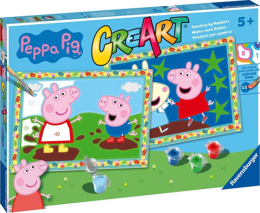 Ravensburger CreArt Peppa Pig Schilderen op nummer voor kinderen