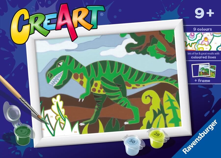 Ravensburger CreArt Roaming Dinosaur Schilderen op nummer voor kinderen