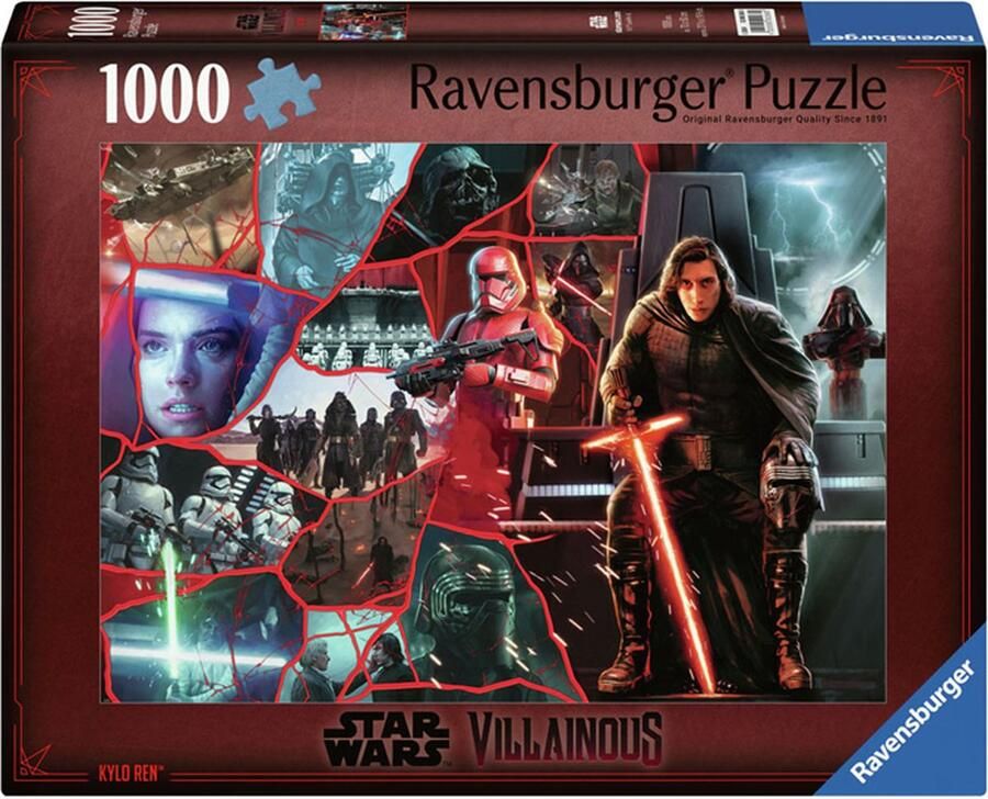 Ravensburger Legpuzzel Star Wars Villainous Kylo Ren 1000st