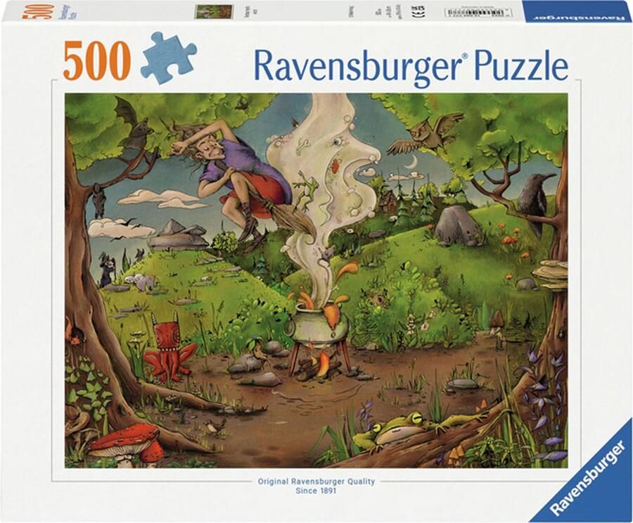 Ravensburger puzzel Bij de bosheks Legpuzzel 500 stukjes