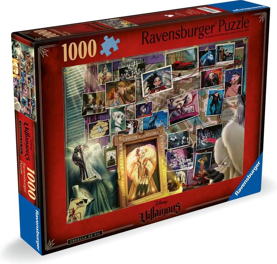 Ravensburger puzzel Disney Villainous: Cruella de Vil Legpuzzel 1000 stukjes
