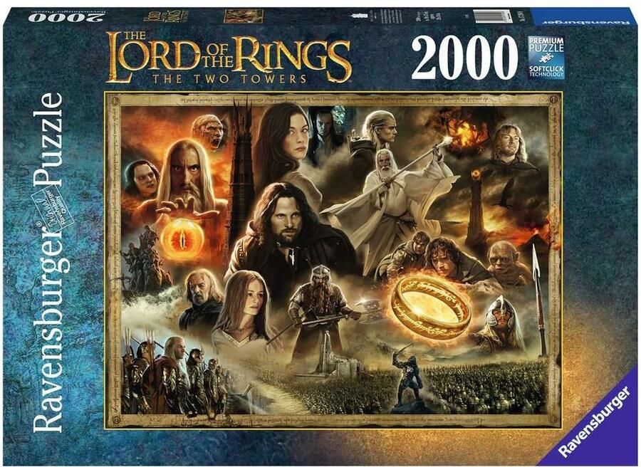 Ravensburger puzzel The Lord of The Rings: The Two Towers Legpuzzel 2000 stukjes