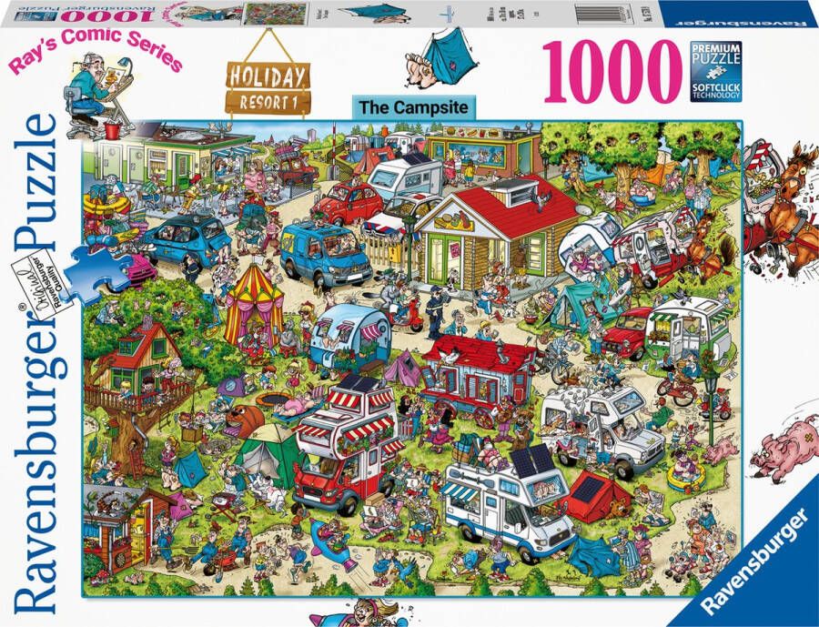 Ravensburger Ray's Comic Series Holiday Resort 1: The Campsite Legpuzzel 1000 stukjes