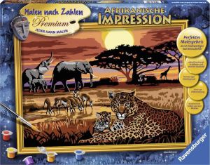 Ravensburger Schilderen op nummer Serie premium B Afrikaanse impressie