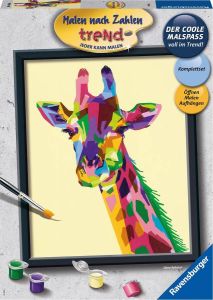 Ravensburger Schilderen op nummer Bonte Giraffe Hobbypakket