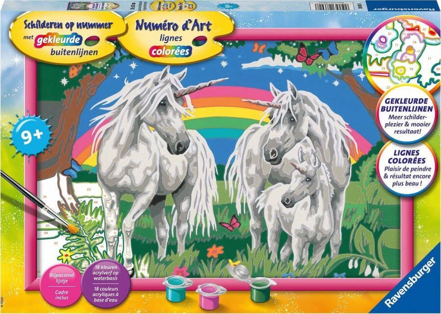 Ravensburger Schilderen op nummer Land van de Eenhoorns Hobbypakket
