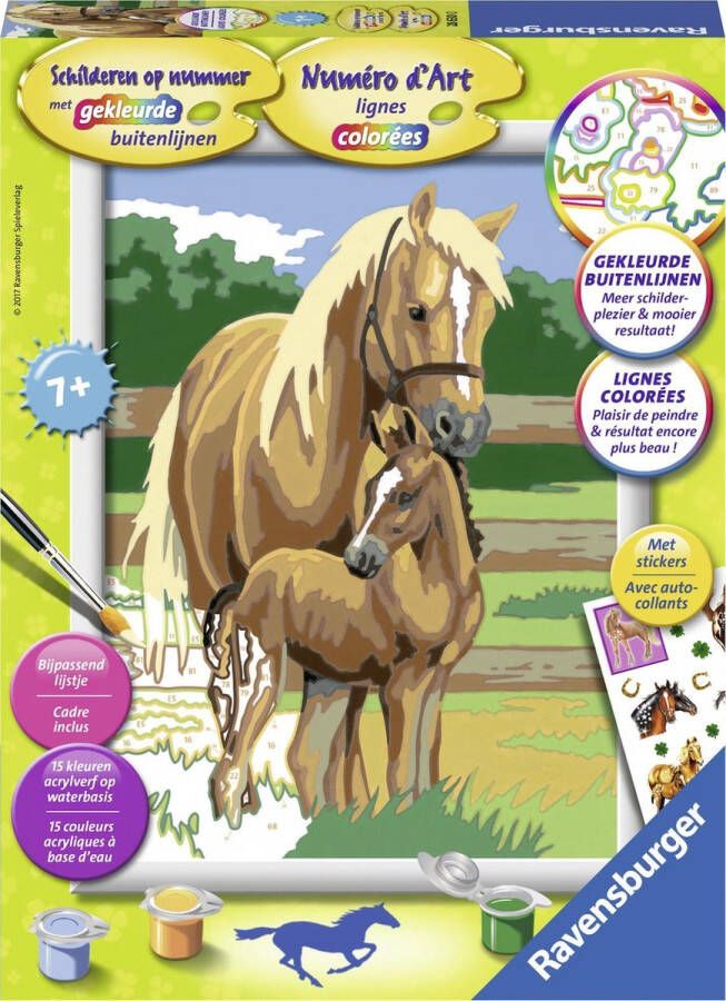 Ravensburger Schilderen op nummer Paardenliefde Hobbypakket