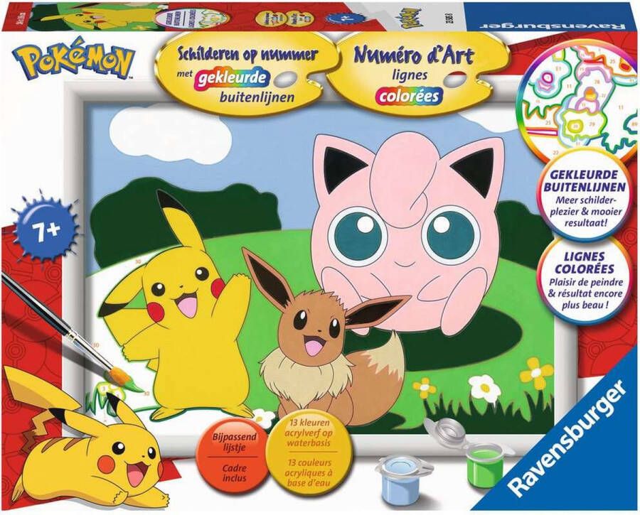 Ravensburger Schilderen op Nummer Pokémon Hobbypakket