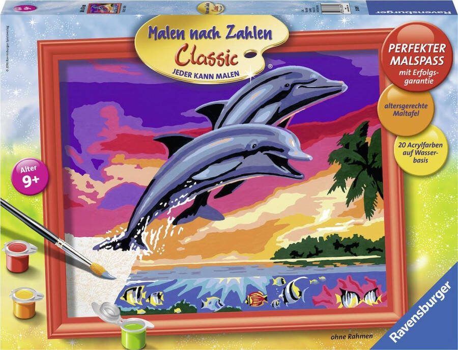 Ravensburger Schilderen op nummer Wereld van de dolfijnen Hobbypakket