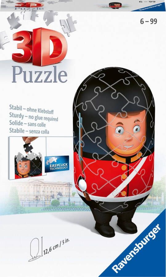 Ravensburger puzzel 54 stukjes shaped London guard bobby 3D