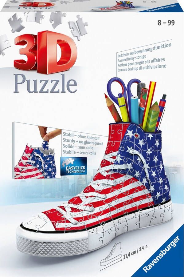 Ravensburger 3D puzzel Amerikaanse stijl sneaker 108 stukjes