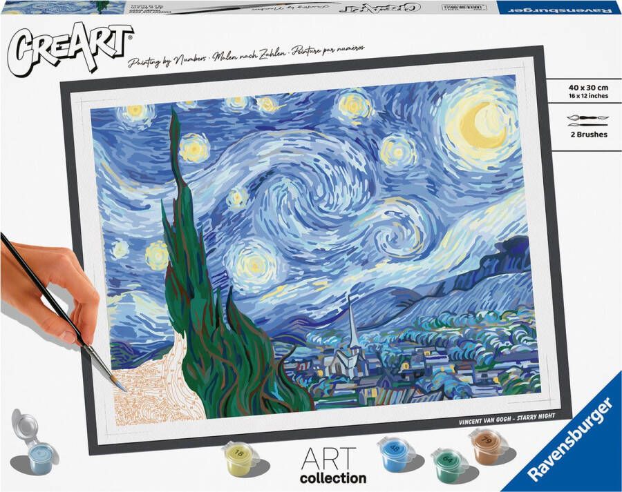 Ravensburger The Starry Night (Van Gogh) Schilderen op nummer voor volwassenen