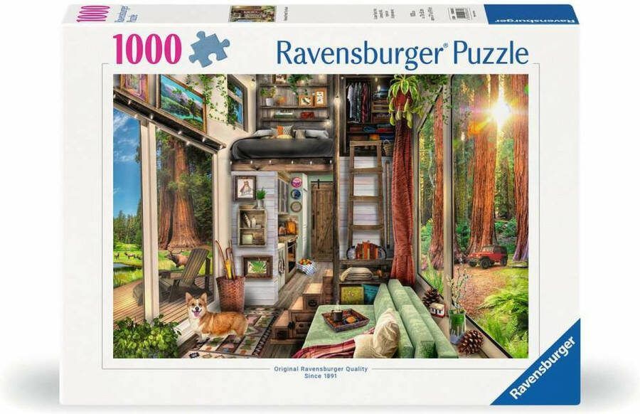 Ravensburger Tiny House in redwood forest 1000 stukjes