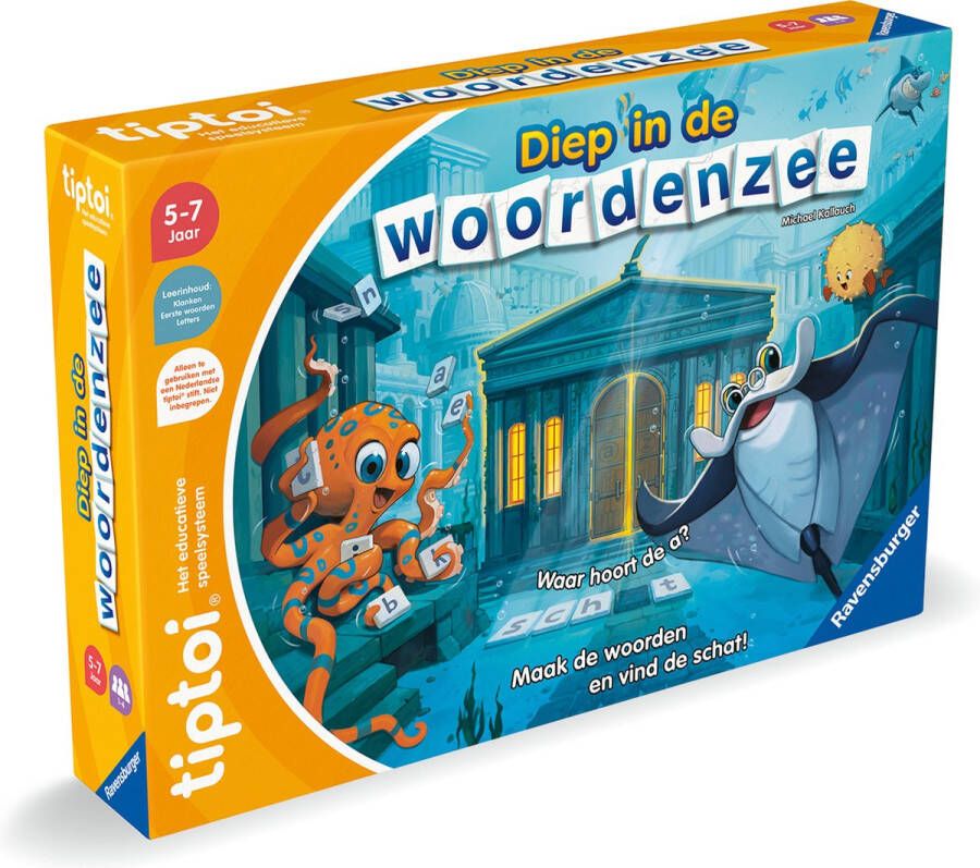 Ravensburger tiptoi Diep in de Woordenzee Interactief Leersysteem