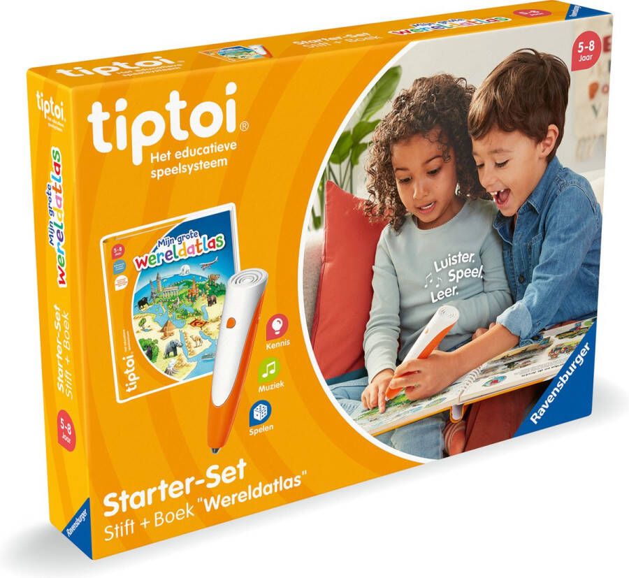 Ravensburger tiptoi Starter Set Mijn grote wereldatlas Interactief Leersysteem