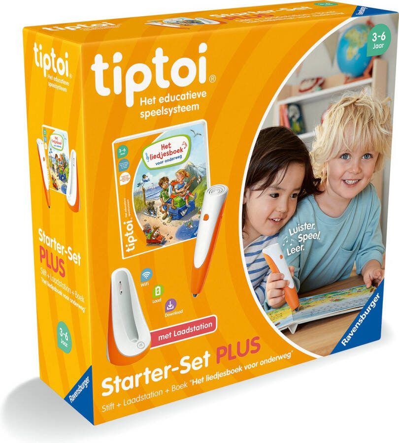 Ravensburger tiptoi Starter-Set Plus Het liedjesboek voor onderweg Compleet Interactief Leersysteem