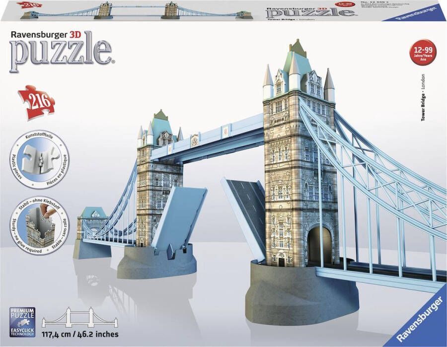 Ravensburger Tower Bridge- 3D puzzel gebouw 216 stukjes