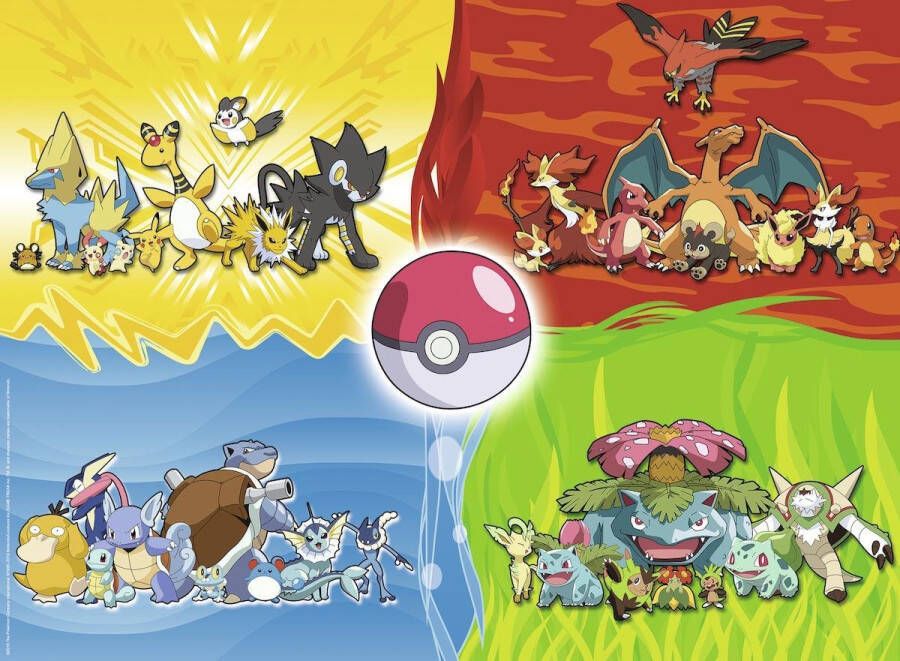 Ravensburger Verschillende PokÃ©mons puzzel legpuzzel 150 stukjes