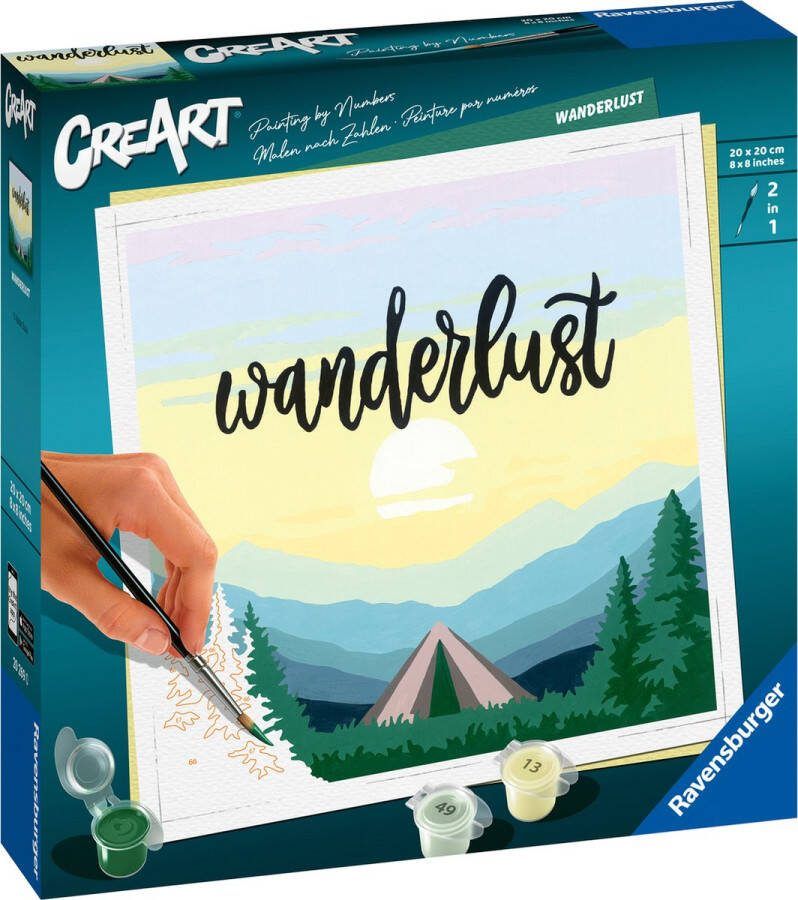 Ravensburger Wanderlust Schilderen op nummer voor volwassenen
