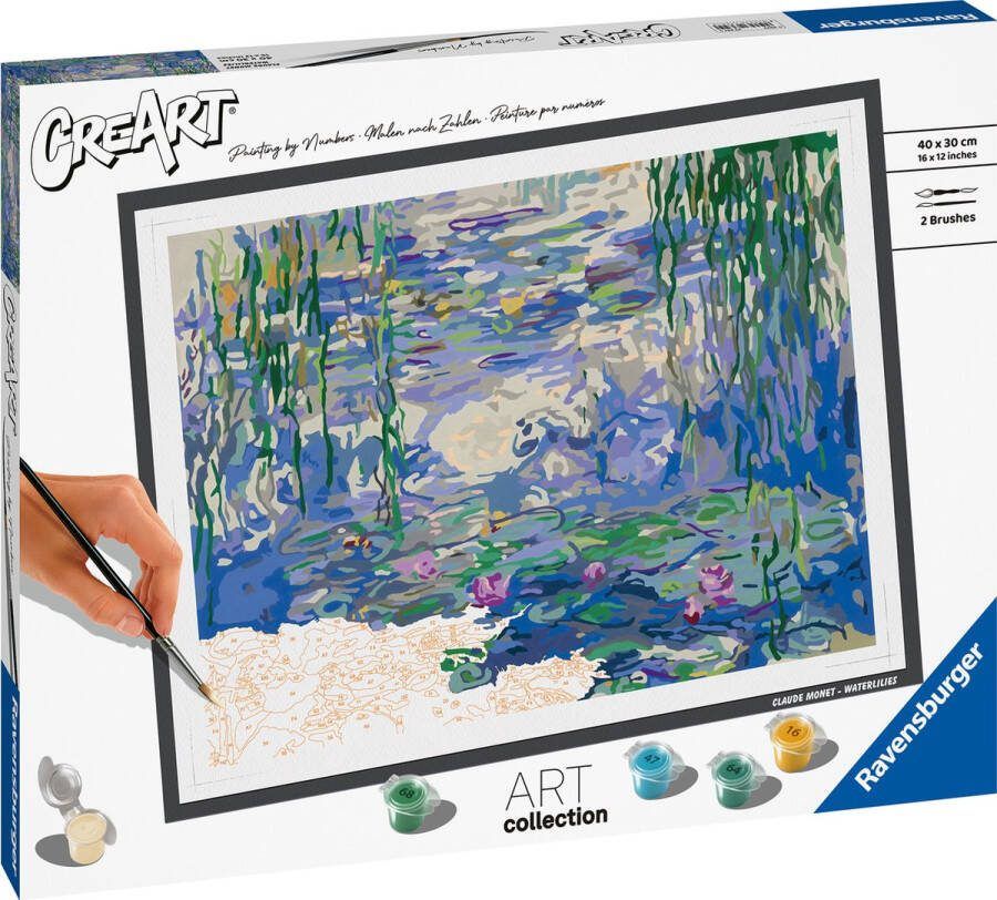 Ravensburger Waterlilies (Monet) Schilderen op nummer voor volwassenen