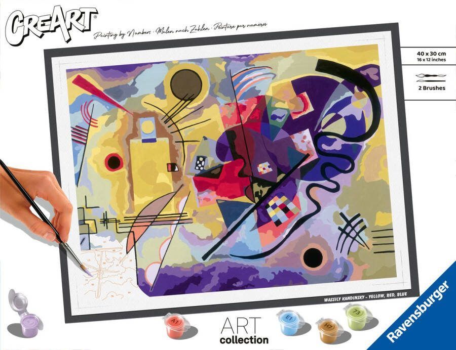 Ravensburger Yellow Red Blue (Kandinsky) Schilderen op nummer voor volwassenen