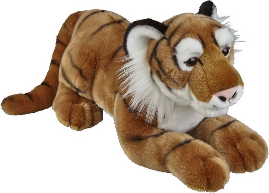 Ravensden Grote pluche bruine tijger knuffel 50 cm Tijgers wilde dieren knuffels Speelgoed voor kinderen