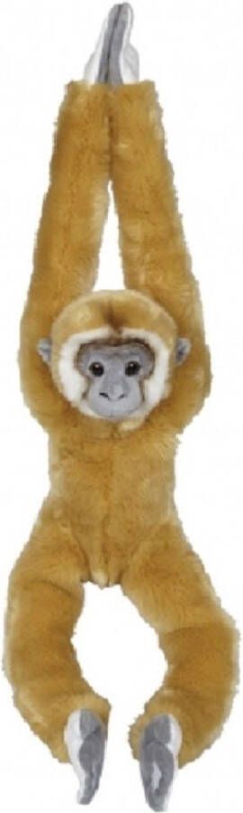 Ravensden Grote pluche lichtbruine gibbon aap apen knuffel 98 cm Hangaap jungledieren knuffels Speelgoed voor kinderen