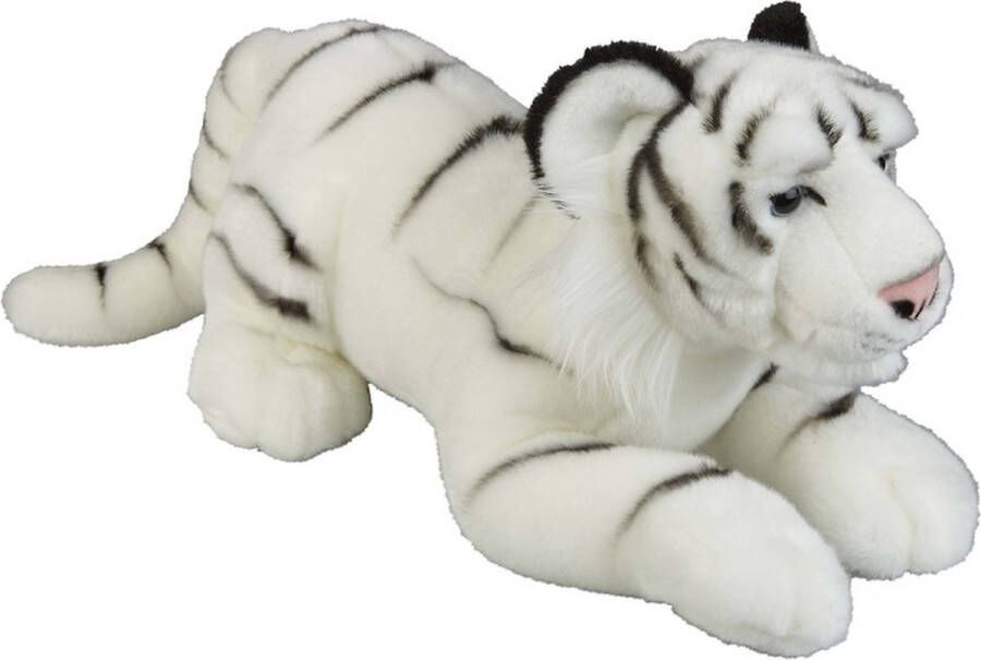 Ravensden Grote pluche witte tijger knuffel 50 cm Tijgers wilde dieren knuffels Speelgoed voor kinderen