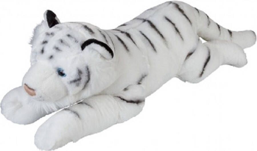 Ravensden Grote pluche witte tijger knuffel 60 cm Tijgers wilde dieren knuffels Speelgoed voor kinderen
