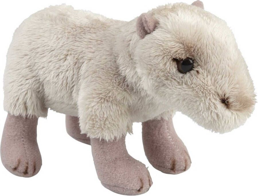 Ravensden Pluche beige capibara waterzwijn knuffel 15 cm Capibaras knaagdieren knuffels Speelgoed voor kinderen