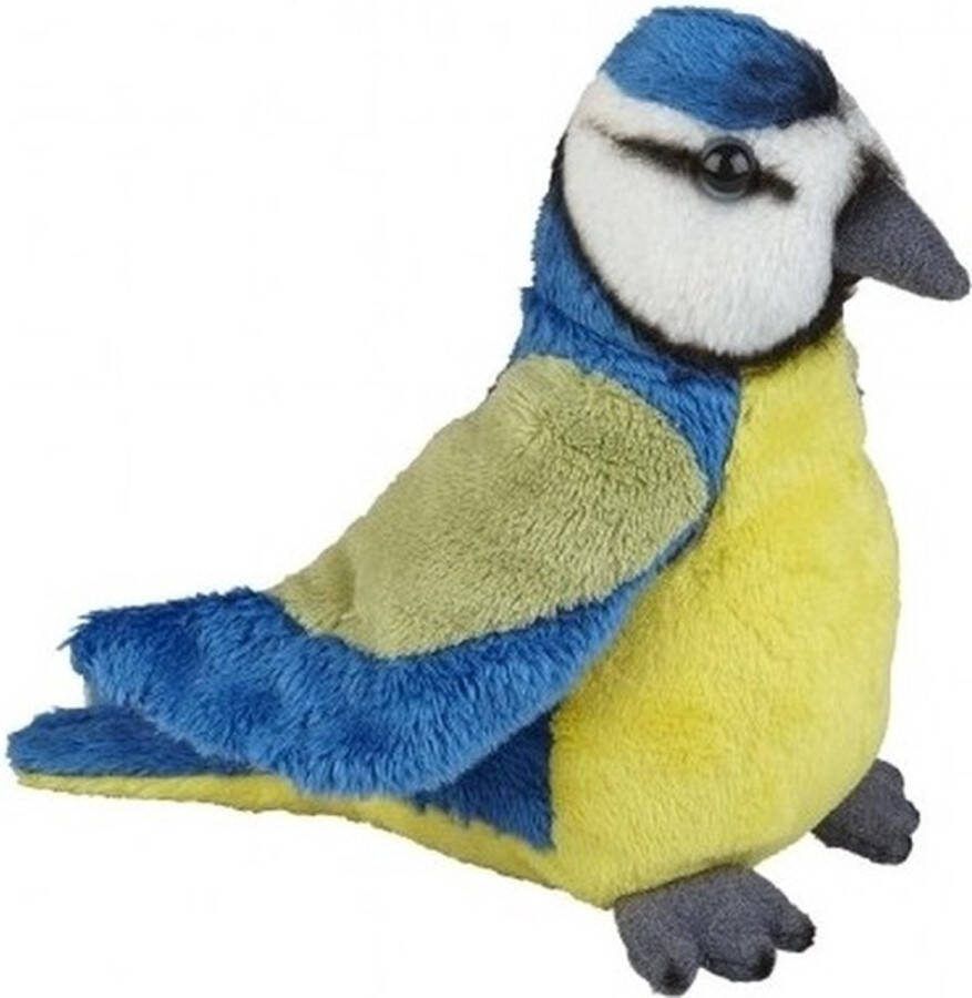 Ravensden Pluche blauwe pimpelmees knuffel 15 cm Vogel knuffels Speelgoed voor kinderen