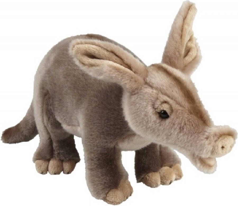 Ravensden Pluche bruin aardvarken knuffel 28 cm Wilde dieren knuffels Speelgoed knuffeldieren knuffelbeest voor kinderen