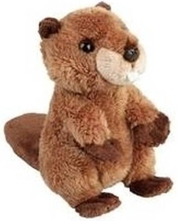 Ravensden Pluche bruine bever knuffel 15 cm Bevers knaagdieren knuffels Speelgoed knuffeldieren knuffelbeest voor kinderen