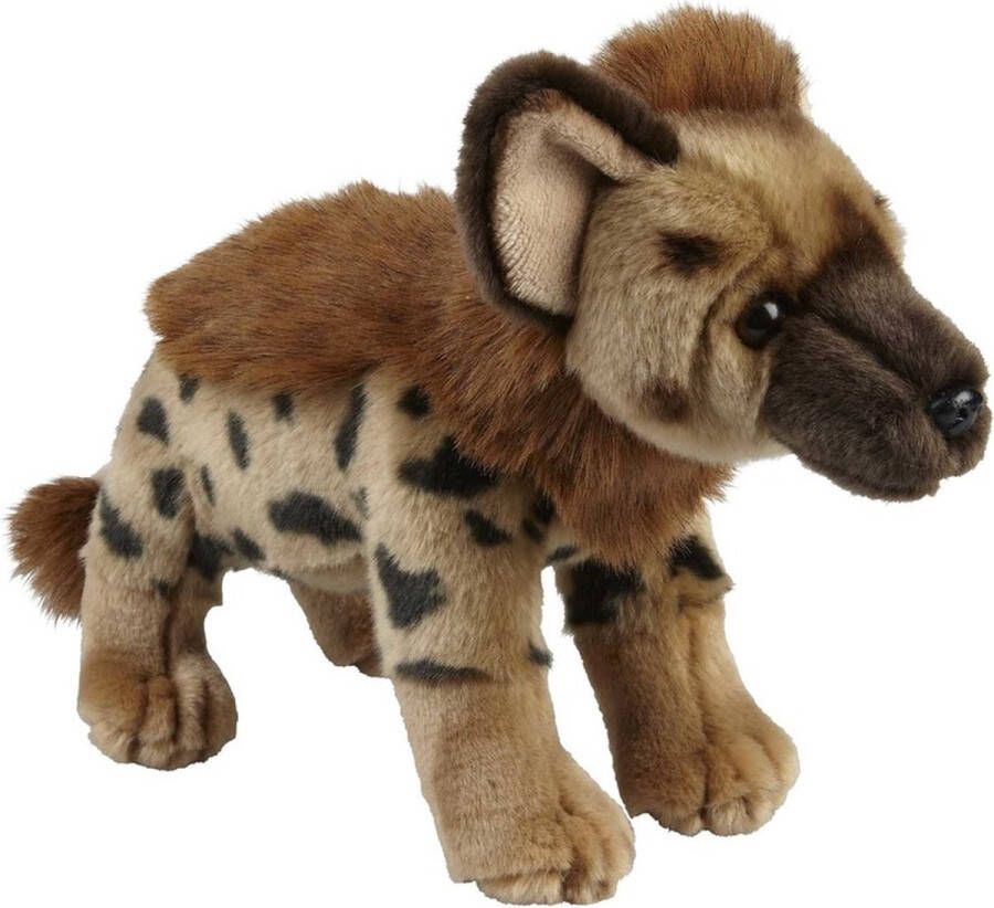 Ravensden Pluche bruine hyena knuffel 28 cm Hyenas wilde dieren knuffels Speelgoed voor kinderen