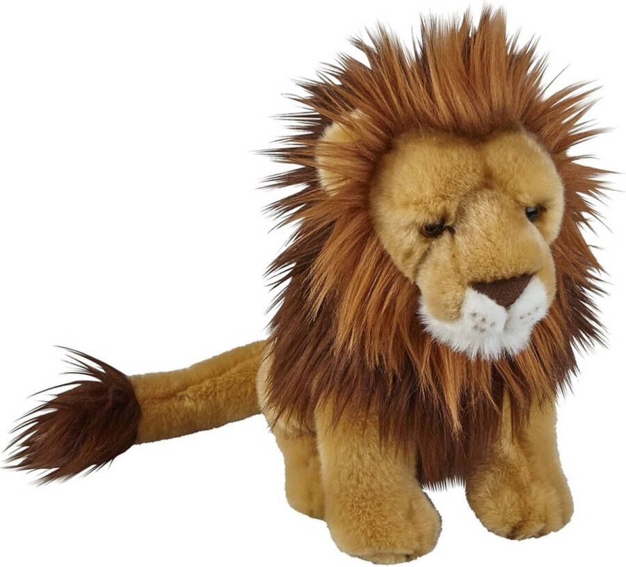 Ravensden Pluche bruine leeuw knuffel 28 cm Leeuwen wilde dieren knuffels Speelgoed voor kinderen