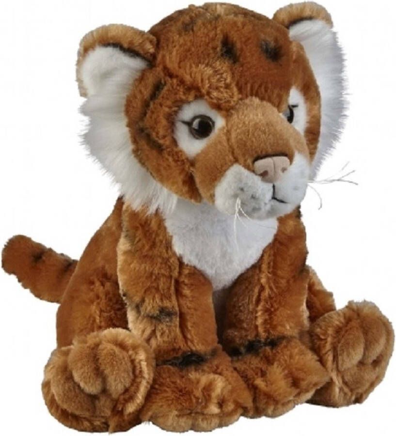 Ravensden Pluche bruine tijger knuffel 30 cm Tijgers wilde dieren knuffels Speelgoed voor kinderen