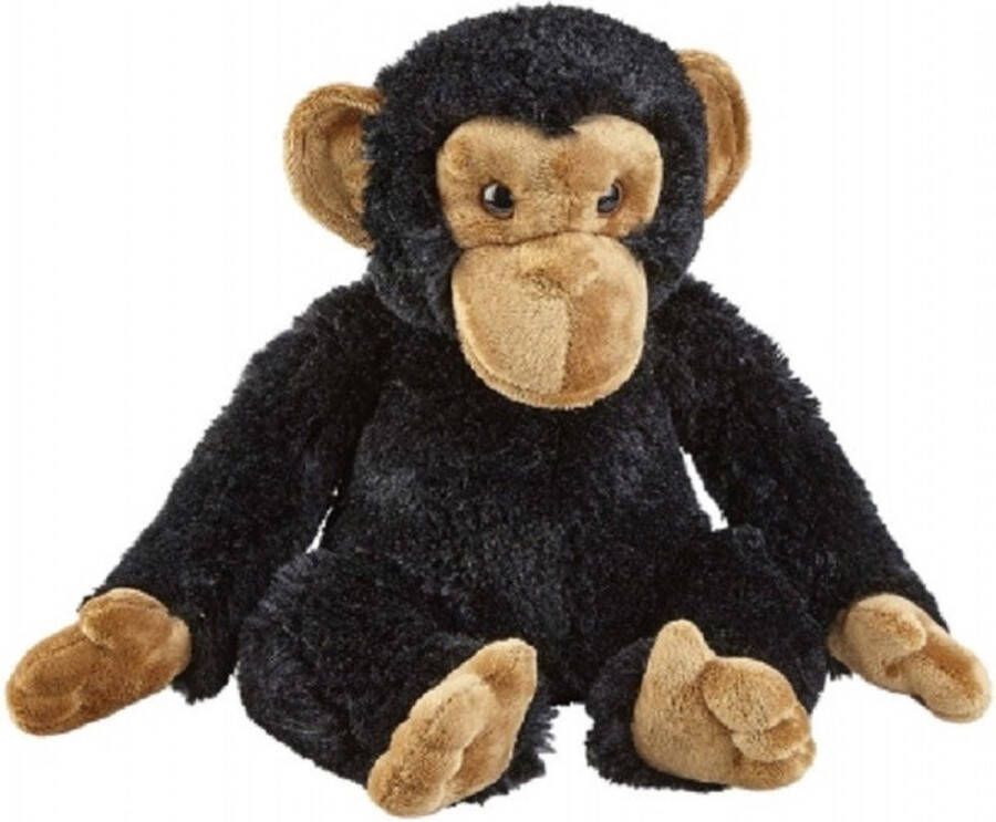Ravensden Pluche chimpansee aap knuffel 30 cm Apen aapje bosdieren knuffeldieren Speelgoed voor kinderen