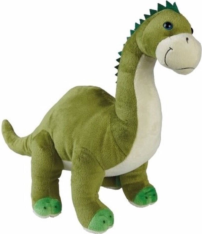 Ravensden pluche dinosaurus Brontosaurus knuffel groen 43 cm Knuffeldier