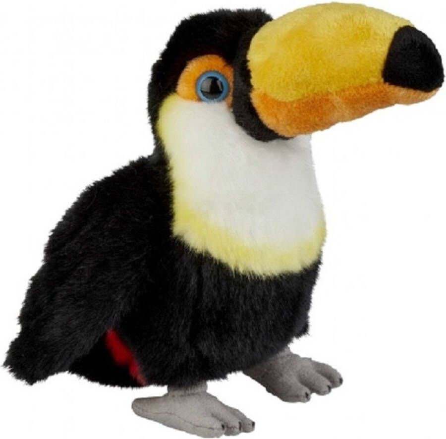 Ravensden Pluche gekleurde toekan knuffel 18 cm Vogel knuffels Speelgoed voor kinderen Vogel knuffels