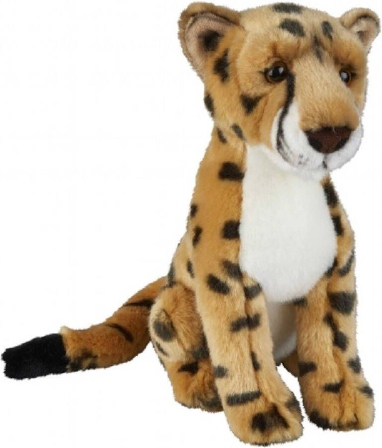 Ravensden Pluche gevlekte cheetah knuffel 28 cm Panter safaridieren knuffels Speelgoed knuffeldieren knuffelbeest voor kinderen