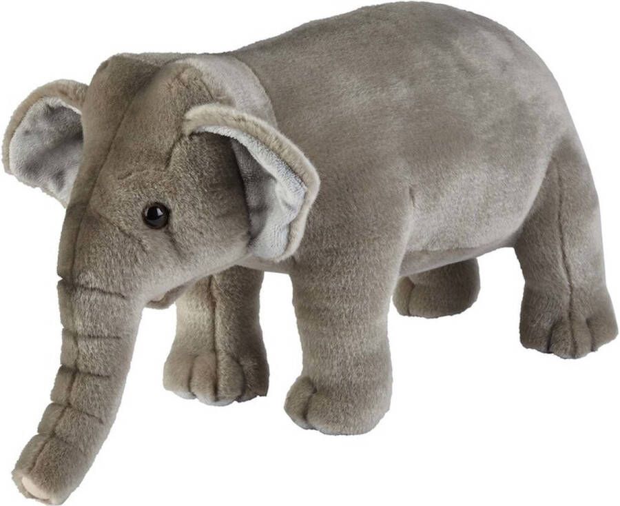 Ravensden Pluche grijze olifant knuffel 28 cm Olifanten wilde dieren knuffels Speelgoed voor kinderen
