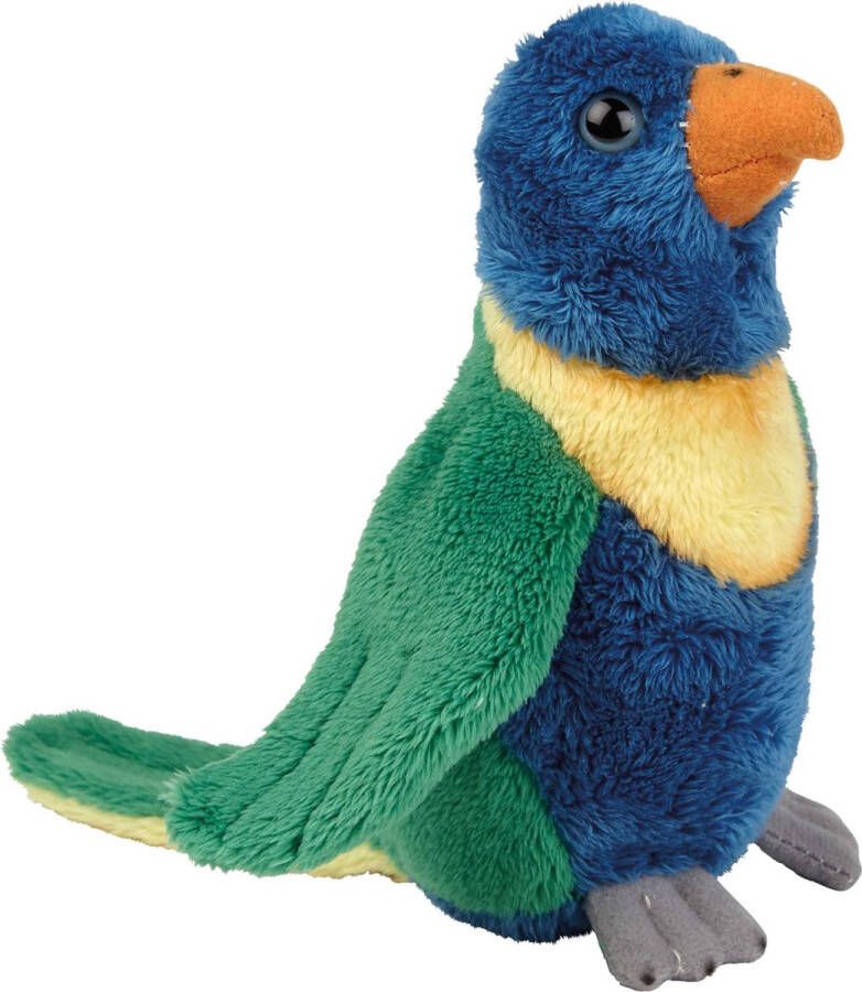 Ravensden Pluche kleine knuffel dieren Lori parkiet vogel van 15 cm Speelgoed knuffels vogels Leuk als cadeau voor kinderen